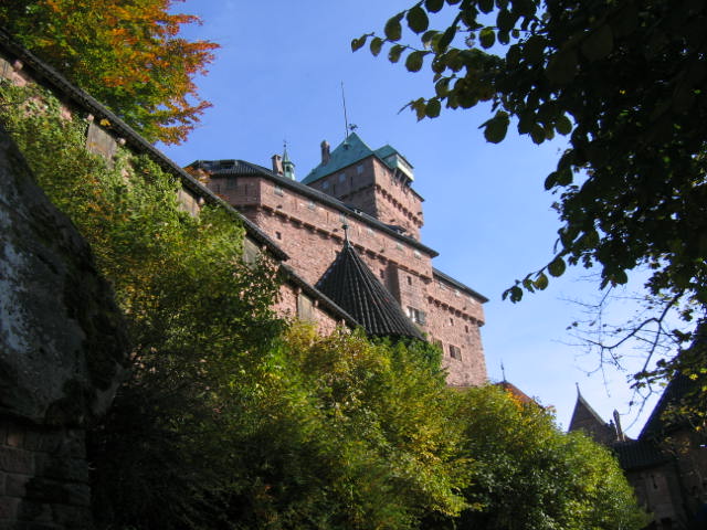 Haut Koenigsbourg castle approach