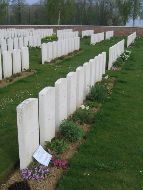 A notice by a grave