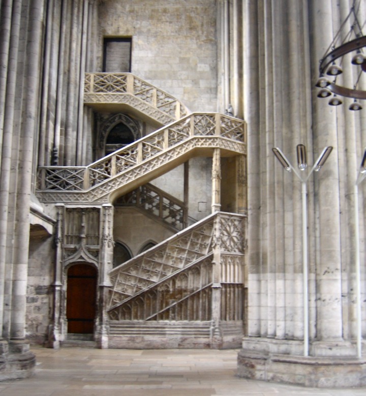 Staircase, Rouen Cathedral transept