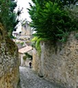 St Emilion street, halfway up