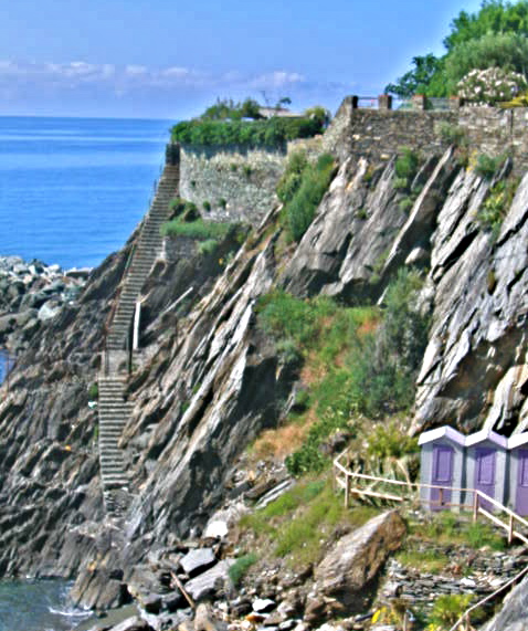 Steps to the sea near Arenzano